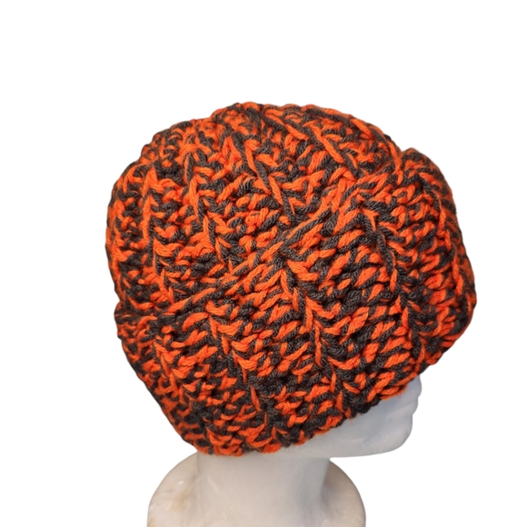 Dark Gray/Orange Winter Hat - Picture 2 of 2
